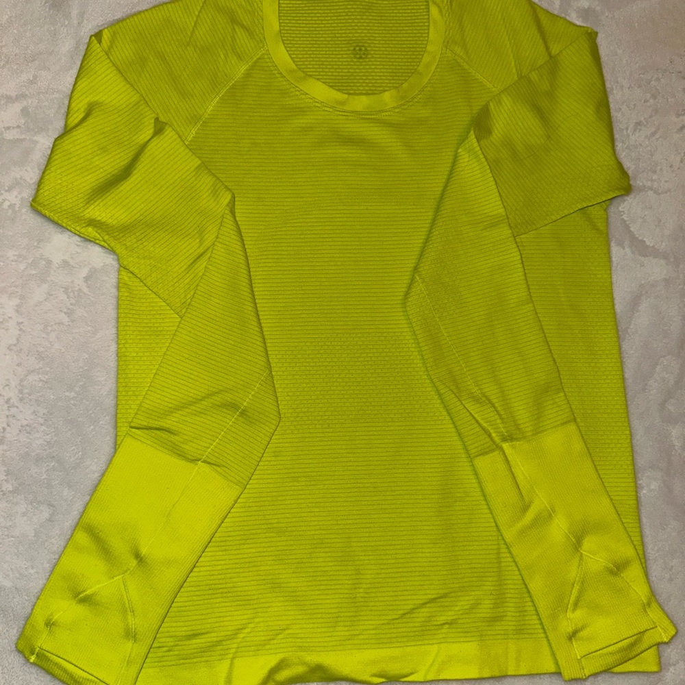 lululemon long sleeve race length swiftly size 6